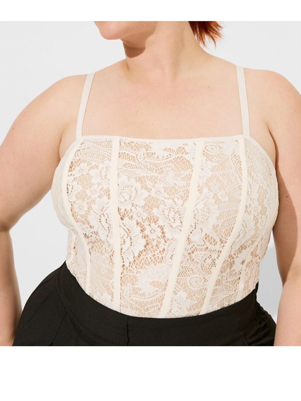 Torrid Lace Corset Crop Top NWT